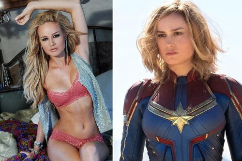 Oscar-winning actress Brie Larson takes off her super suit before launch of new Captain Marvel movie