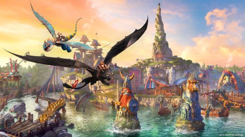 First look at How To Train Your Dragon land inside the new Epic Universe theme park