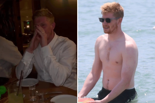 Man City star Kevin De Bruyne ‘gets wasted’ on shots on holiday after soaking up sun on yacht in Ibiza