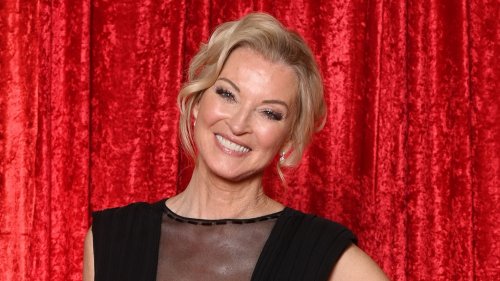 EastEnders’ Gillian Taylforth, 67, risks wardrobe malfunction in plunging black and sheer gown at British Soap Awards