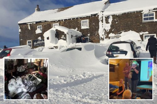 Snow traps 60 drinkers in Yorkshire Dales pub for THIRD night in a row
