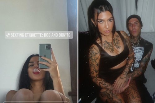 Kourtney talks about 'sexting etiquette' after bragging about sex with Travis