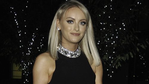 Katie Mcglynn Flashes Her Toned Leg In Thigh Split Dress As She Glams