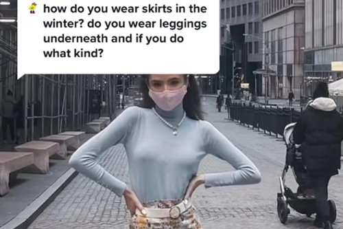 Woman reveals genius way to keep warm in the winter while wearing sheer tights