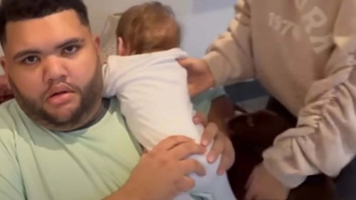 Katie Price slammed by fans as she ‘shoves’ puppy away from son Harvey and is branded ‘so cruel’