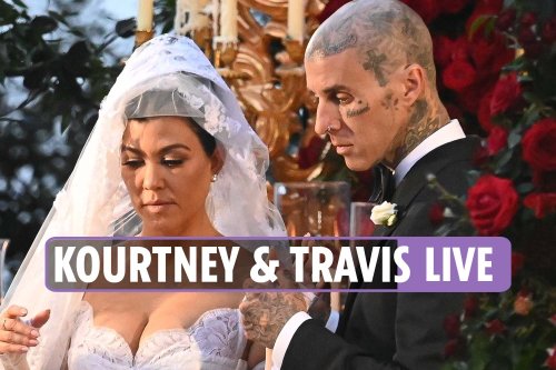 Kourtney Kardashian and Travis Barker wedding LIVE — Reality star slammed for using Catholic ‘aesthetic’ for ceremony