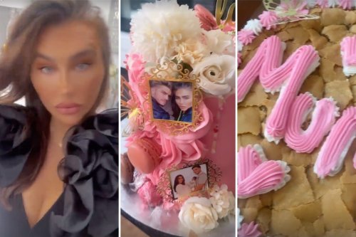 Inside Lauren Goodger's 35th birthday party as she's surprised with 'Mum' cake