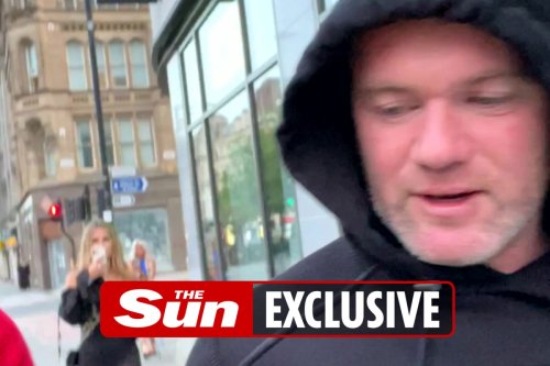 Rooney filmed walking blondes to hotel before pictures of him asleep were taken