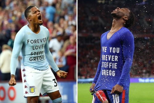 Who is Steffie Gregg and why did Raheem Sterling reveal a shirt with her name?