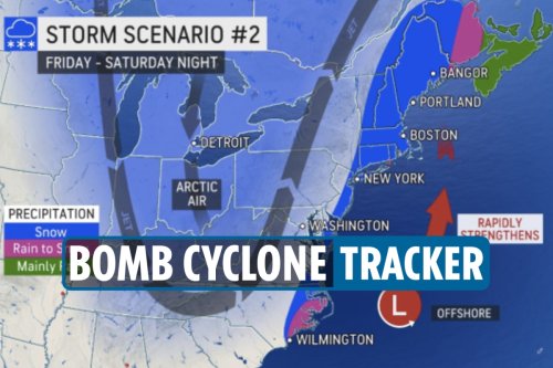 Winter storm Kenan bringing 'bomb cyclone BLIZZARD' to New York this weekend