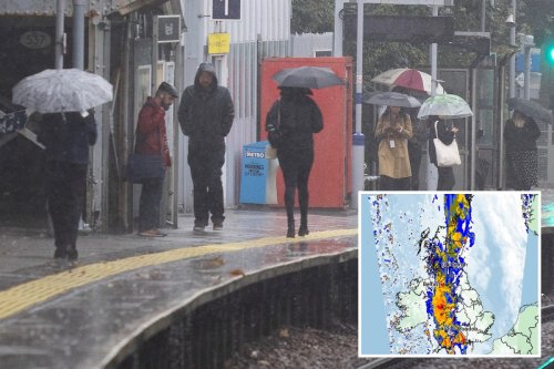 'Intense' rain & thunder to sweep Britain for a WEEK after sun bliss
