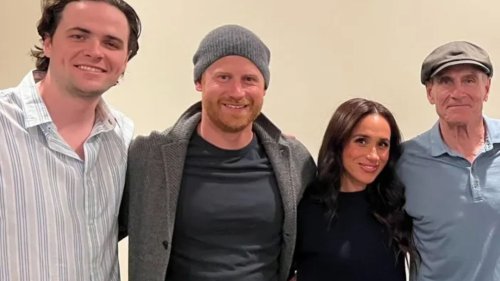 Meghan Markle and beanie-wearing Prince Harry attend famous singer-songwriter’s gig – and even get a signed book