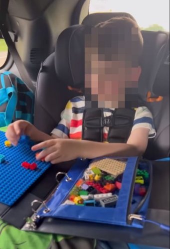 Mum shares amazing hack to keep Lego contained and organised while on the road or out to dinner – and it only costs £11