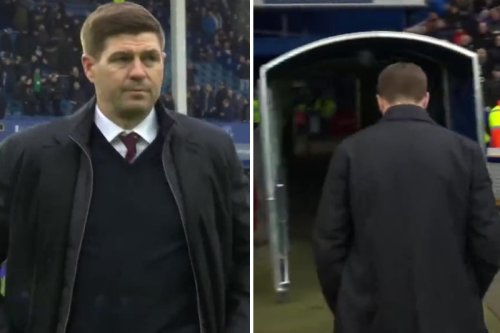 Watch ice-cold Liverpool icon Steven Gerrard stare down jeering Everton fans