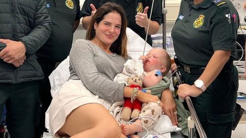 Made In Chelsea star Binky Felstead’s baby son rushed to hospital after horrific allergic reaction