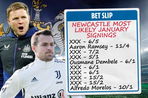 Newcastle transfer news - Bookies reveal the TEN most likely January signings