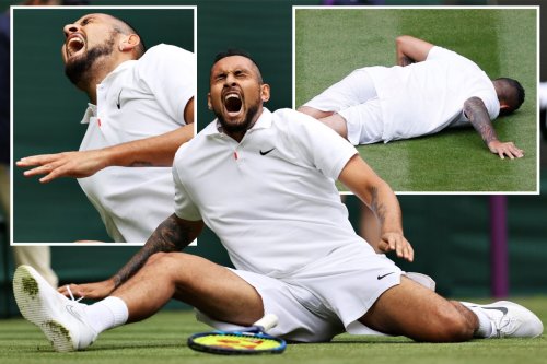 Kyrgios in agony after doing splits in nasty fall during fifth set vs Humbert