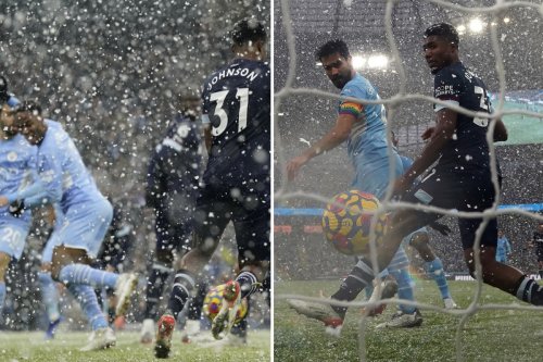 Gundogan and Fernandinho seal three points for champions in heavy Etihad snow