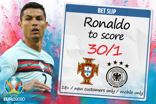 Get 30/1 odds for Ronaldo to score today in Portugal vs ...