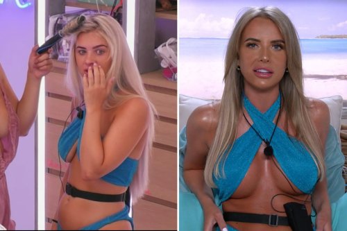 Love Island stars swap clothes as they share skimpy bikinis & glam evening gowns