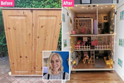 I made my daughter's dream Barbie house myself for just £20 using rubbish