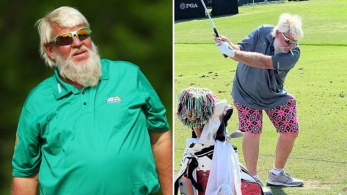 Golf fans react to John Daly’s crazy USPGA outfit as 1991 champ sports huge beard and floral SKULL pants