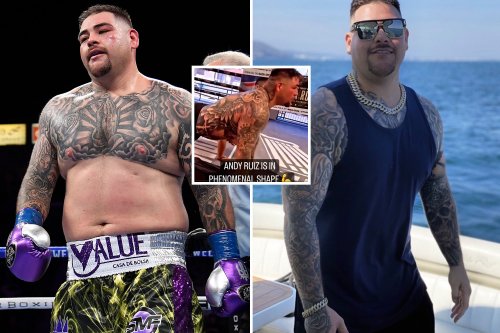 Andy Ruiz Jr shows off incredible weight loss and looks in amazing shape ahead of ring return against Luis Ortiz