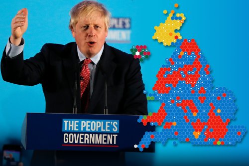 How many seats did Boris Johnson need for a majority government?