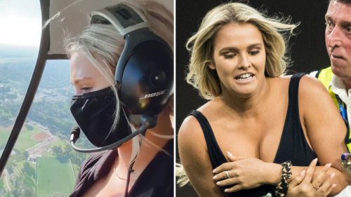 Champions League streaker Kinsey Wolanski is helicopter pilot after ditching porn site and studying for flying licence