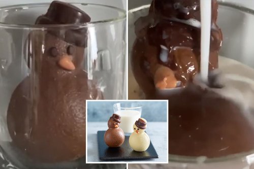 Choc fans are loving Aldi’s chocolate snowman that melts into hot chocolate