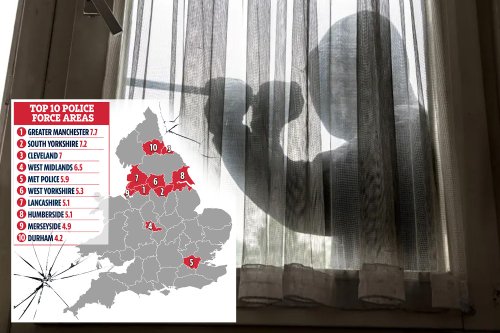 Top ten burglary hotspots revealed – is your region on the list?
