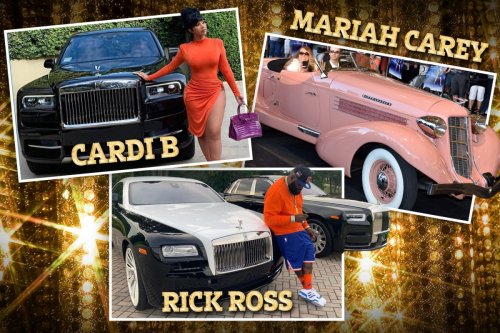 Rick Ross and Cardi B among stars who have car collections - but can't drive