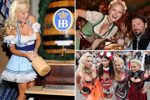 Scantily-clad women flock to Oktoberfest for world famous beer festival