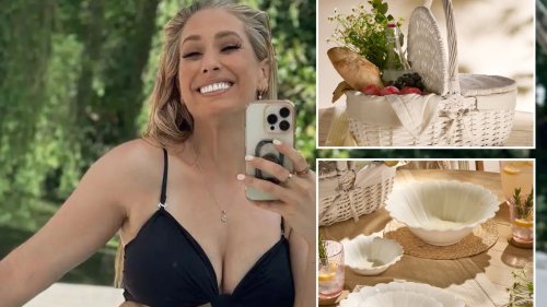 Stacey Solomon launches new summer Asda range with a giant rainbow sprinkler & £14 canopy pool that’s perfect for summer