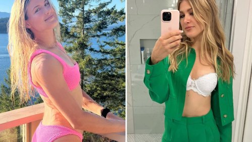 Eugenie Bouchard relaxes in pink bikini as tennis beauty prepares for Transylvanian Open