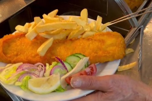 Chippy battered for serving SALAD with fish and chips - but customers love it