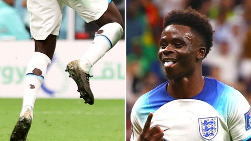 England and Arsenal star Bukayo Saka cuts holes in his socks – but why ...