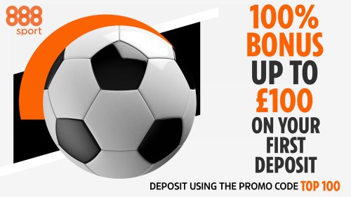 Arsenal vs Tottenham – football sign-up offer: Get 100% bonus on your first deposit up to £100 with 888Sport