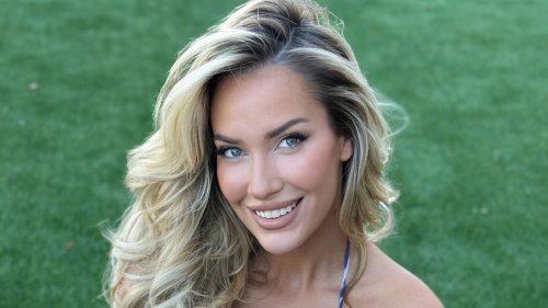 Paige Spiranac turns Europeans into USA fans as she almost spills out of bikini with busty Ryder Cup display