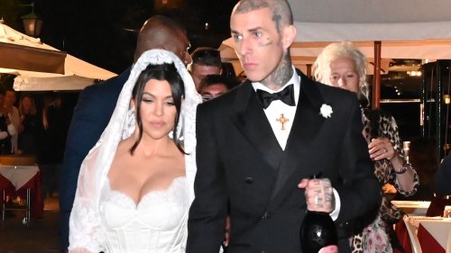 Inside Kourtney Kardashian & Travis Barker’s wedding reception featuring Kim dancing, a pasta bar & Italian ocean views