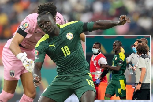 Watch Sadio Mane score while CONCUSSED after horror collision at AFCON