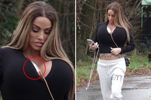 Katie Price Shows Off Painful Looking Bandaged Chest After Biggest