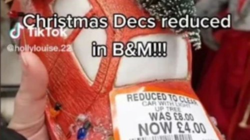 B&M slashes price of Christmas decorations leaving shoppers racing to clear the shelves… and they absolutely do
