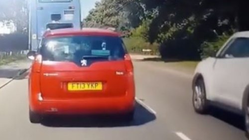 Watch crazed driver overtake multiple cars and squeeze past oncoming traffic – everybody said the same thing