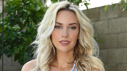 Paige Spiranac Sets Fans’ Pulses Racing As She Joins No Bra Club Wearing Sexy Black Jacket With