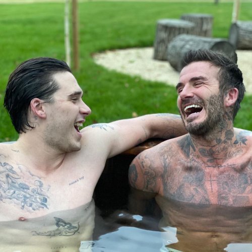 David Beckham and son Brooklyn show off their tattoos as they strip off for an outdoor ice bath | Flipboard David Beckham and son Brooklyn show off their tattoos as they strip off for an outdoor ice bath | Flipboard