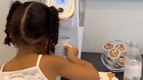 Kylie Jenner slammed for letting daughter Stormi, 4, make hot coffee after Travis Scott eats soup over baby son’s head
