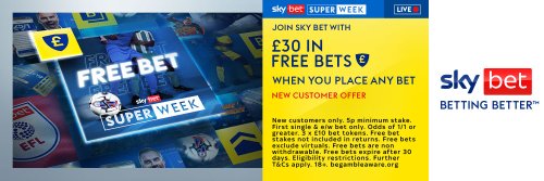 Sky Bet Super Week offers: Get BONUSES and special offers