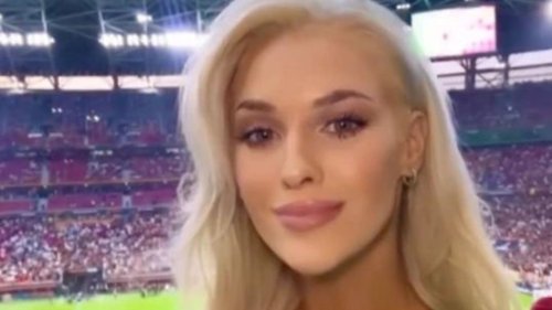 Veronika Rajek wows in busty Italian-inspired outfit as Tom Brady admirer swaps NFL for Europa League final