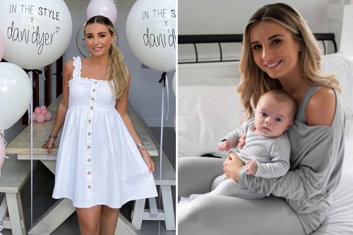 Dani Dyer shows off her incredible post-baby body in new summer range five months after giving birth to baby Santiago